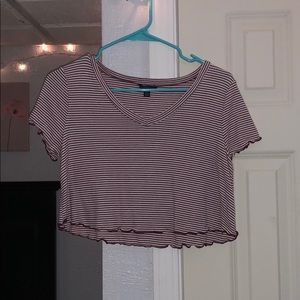 Aeropostale striped crop top